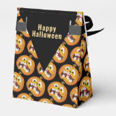 Happy Halloween grappige Jack o Lantern Pumpkin Bedankdoosjes (Achterkant)