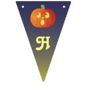Happy Halloween grappige pomkin Vlaggetjes (Tweede vlag)