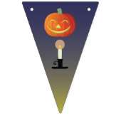 Happy Halloween grappige pomkin Vlaggetjes (Eerste vlag)