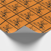 Happy Halloween Grave Yard Cadeaupapier (Hoek)