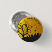 Happy Halloween Graveyard | PIN-Button Ronde Button 3,2 Cm (Voorkant /achterkant)