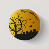 Happy Halloween Graveyard | PIN-Button Ronde Button 3,2 Cm (Voorkant)