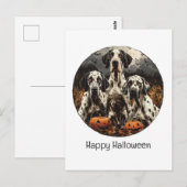 Happy Halloween Great Dane Dogs Jack O Lantern Briefkaart (Voorkant / Achterkant)