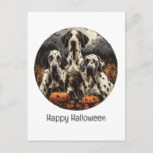 Happy Halloween Great Dane Dogs Jack O Lantern Briefkaart (Voorkant)