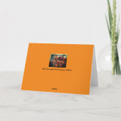 Happy Halloween Greetings Pumpkins in a Row Kaart (Achterkant)