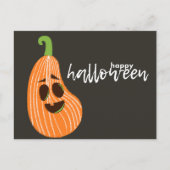 Happy Halloween grillige pompoen Briefkaart (Voorkant)