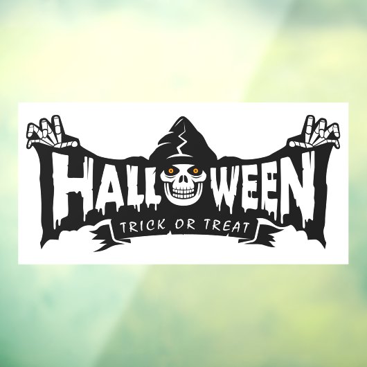 Happy Halloween Grim Reaper Raamsticker (Vel 3)