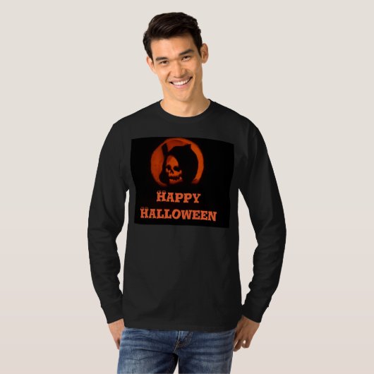 Happy Halloween Grim Reaper Shirt (Voorkant volledig)