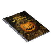 Happy Halloween Grinning Pumpkin  Notitieboek (Rechterzijde)