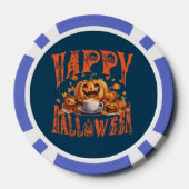 Happy Halloween groep van Happy Jack-o-Lanterns Poker Chips (Achterkant)