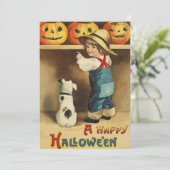 HAPPY HALLOWEEN GROET ONTWERP FEESTDAGENKAART (Staand voorkant)