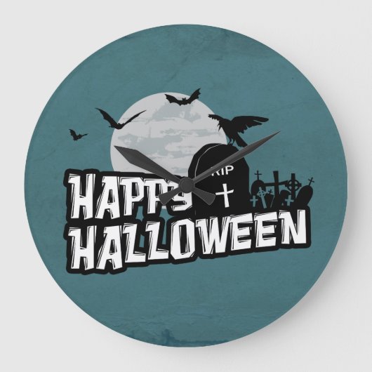 Happy Halloween Grote Klok (Voorkant)