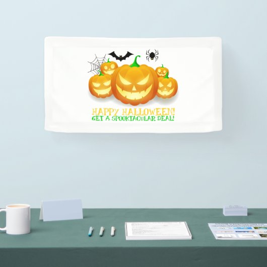 Happy Halloween! Haal een Spooktaculaire deal! Spandoek (Beurs)