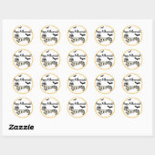 Happy Halloween Halloween Dachshund Mummy Ronde Sticker (Vel)