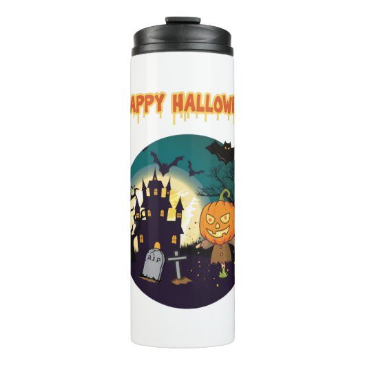 Happy Halloween - Halloween Design Thermosbeker (Voorkant)