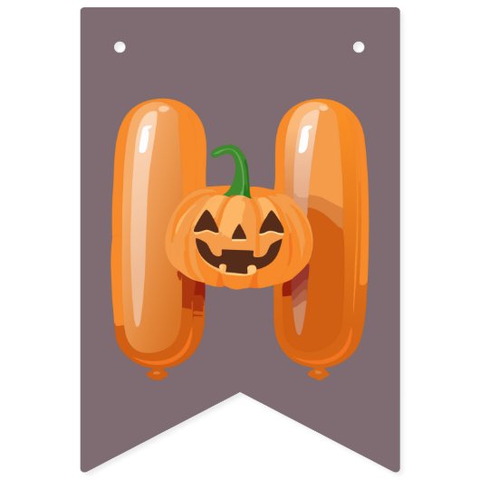 Happy Halloween Happy Halloween Ballon Vlaggetjes (Eerste vlag)