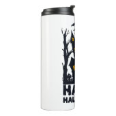 Happy Halloween Happy Halloween Happy Halloween Thermosbeker (Gedraaid links)