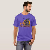 Happy Halloween Haunted Castle T-shirt (Voorkant volledig)