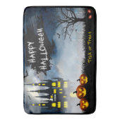 Happy Halloween Haunted House Bath Mat (Voorkant Verticaal)
