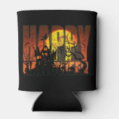 Happy Halloween Haunted House Blikjeskoeler (Achterkant)