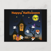 Happy Halloween Haunted House Briefkaart (Voorkant)