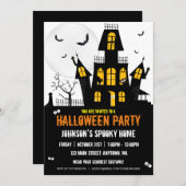 Happy Halloween Haunted House Creepy Spooky Kaart (Voorkant / Achterkant)