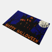 Happy Halloween Haunted House Deurmat (Schuin)