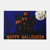Happy Halloween Haunted House Deurmat (Voorkant)