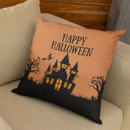 Happy Halloween Haunted House Fun Decoration Kussen