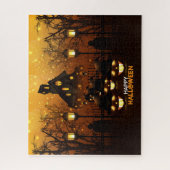 Happy Halloween Haunted House Jigzaag Puzzle Legpuzzel (Verticaal)