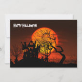 Happy Halloween Haunted House Kaart (Voorkant)