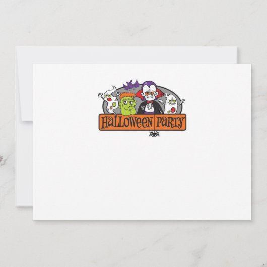 Happy Halloween Haunted House Kaart (Achterkant)