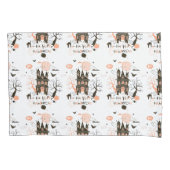 Happy Halloween Haunted House Kussensloop (Voorkant)