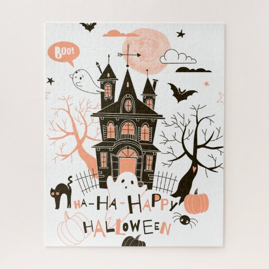 Happy Halloween Haunted House Legpuzzel (Verticaal)