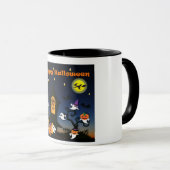 Happy Halloween Haunted House Mok (Voorkant rechts)