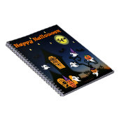 Happy Halloween Haunted House Notitieboek (Rechterzijde)