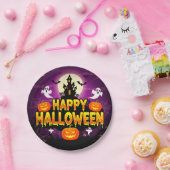 Happy Halloween Haunted House PartyPaper Bord (Feest)