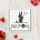 Happy Halloween Haunted House Servet (Insitu)
