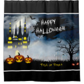 Happy Halloween Haunted House Shower Curtain Douchegordijn (Voorkant)