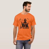 Happy Halloween Haunted House T-shirt (Voorkant volledig)