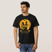Happy Halloween Haunted House T-shirt (Voorkant volledig)