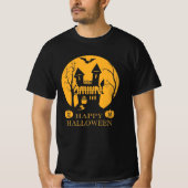 Happy Halloween Haunted House T-shirt (Voorkant)