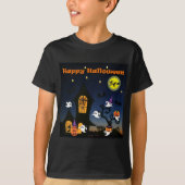 Happy Halloween Haunted House T-shirt (Voorkant)