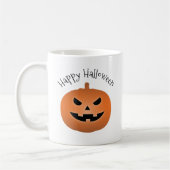 Happy Halloween Haunted Jack O Lantern Pumpkin Koffiemok (Links)