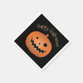 Happy Halloween Haunted Jack O Lantern Pumpkin Servet (Hoek)