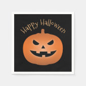 Happy Halloween Haunted Jack O Lantern Pumpkin Servet (Voorkant)