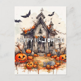 Happy Halloween | Haunted Mansion Briefkaart