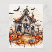 Happy Halloween | Haunted Mansion Briefkaart (Voorkant)