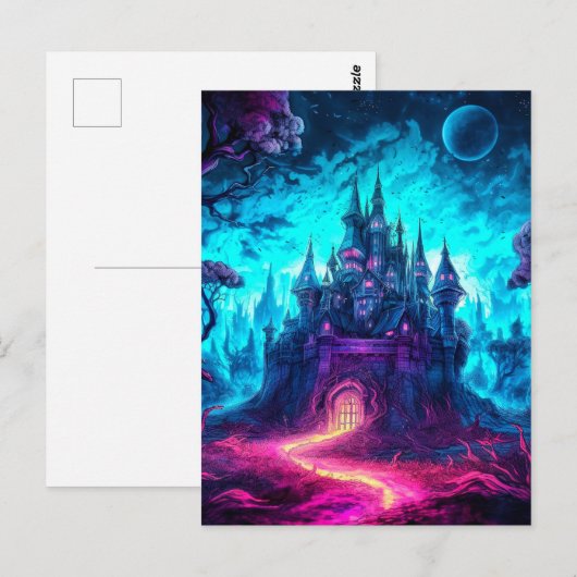 Happy Halloween | Haunted Mansion Briefkaart (Voorkant / Achterkant)