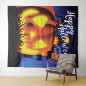 Happy Halloween Haunted Scene | Achtergrond partij Wandkleed (In Situ (horizontaal))